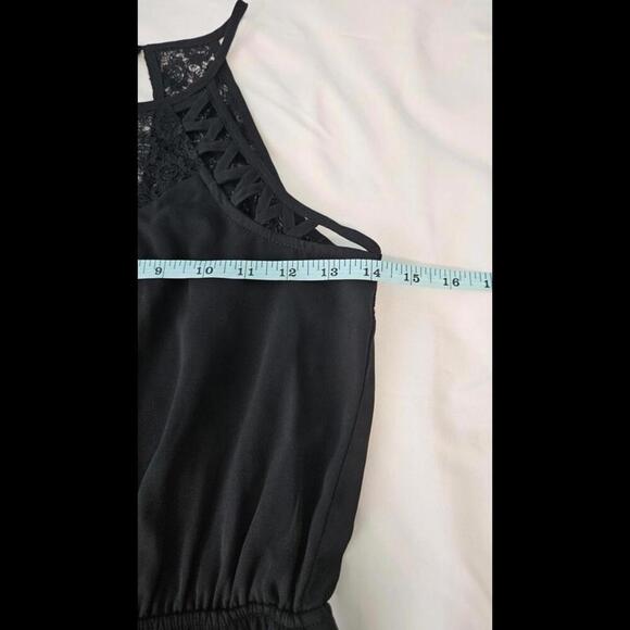 Doe & Rae Black Lace Back Romper Size XS - Picture 6 of 9